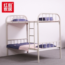【红心家居】双层铁架床单人铁床上下铺高低床学生高低铁艺床2.02米员工宿舍床